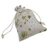 Bolsa de Tela de Algodón y Lino con Estampado de Flor de Kapok, Bolsa de Almacenamiento Portátil con Cordón, Bolsa Repelente de Mosquitos, Bolsa Vacía para Sachet