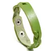 Pulsera popular de cuero para estudiantes de venta caliente transfronteriza, unisex, moderna y versátil, estilo de pareja, disponible en varios colores