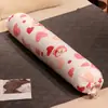 Almohada Larga Cilíndrica de Peluche con Dibujos de Animales y Frutas de Verano, Almohada para Abrazar las Piernas al Dormir con Funda Interior Extraíble y Lavable