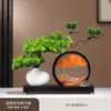 Nuevo adorno de pintura de arena de pino de bienvenida estilo chino para sala de estar, entrada, oficina, sala de té, vitrina, mueble de TV, decoración de mueble de vino