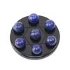 Gema de Cristal Natural Mini Matriz de Siete Estrellas Disco de Siete Estrellas Adornos de Cuentas Redondas Estrella de Siete Hombres Feng Shui Hogar Adornos de Joyería
