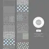 Cinta para Mascotas Crepúsculo Serie Espacio en Blanco Transparente Básico Patrón Versátil Material de Decoración para Diario Pegatinas Reutilizables 4 Opciones