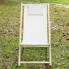 Silla de Playa, Silla Plegable, Sillón de Madera Maciza, Silla de Lona, Silla para Siesta, Silla Portátil Simple para Exteriores, Silla Perezosa