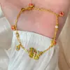 Shajin Nuevo Estilo Youmeng Mariposa Pulsera de Lujo Ligero Método Antiguo Mariposa Azul Quemado Perla Estilo Palacio Femenino Esmalte Diseño Joyería