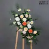 Arreglos Florales de Boda Estilo Bosque, Macetas Colgantes, Flores de Seda, Decoraciones de Pasillo, Decoraciones para la Ceremonia de Entrega del Coche de Boda, Escaparates, Plantas Verdes