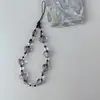 Funda Inspirada en Celebridades Corazón Negro Genial Cadena para Teléfono Funda Corta para Teléfono Accesorio Estilo Oscuro Correa para Cámara CCD