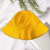 Chapéu de Pescador Estilo Japonês com Borda Desfiada e Logo Personalizado para Mulheres, Chapéu de Sol de Verão, Chapéu Casual, Chapéu Bucket com Aba Desfiada, Dobrável e Lavável