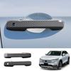 Adecuado para Honda vezel rv 2021 marco de manija de cuenco de puerta decoración exterior modificada textura de fibra de carbono decoración plateada galvanizada