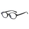 Óculos de armação pequena oval com estampa de leopardo americano retrô personalizados simples anti-azul claro óculos lisos armação de óculos de emagrecimento com graus