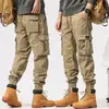 Pantalones Cargo Holgados de Estilo Retro Americano para Hombre 2026 con Cremallera y Pierna Cónica, Pantalones Casuales para Deportes al Aire Libre