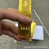 Barras de ouro pequenas espessas de alto brilho para atrair riqueza e tesouros, um presente para inaugurações de negócios, decoração de casa, artesanato de escritório e presentes