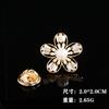 Série de Novos Produtos Agulha de Broche Estilo Coreano Moda Elegante Versátil Zircônia Pequena Flor de Gola Borboleta Formato Broche Acessórios