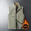 Chaleco Hombre talla extra Chaqueta Deportiva de Polar Chaleco Cálido con Forro de Polar de Invierno para Hombres de Mediana Edad y Mayores Chaleco