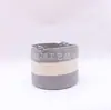 Cesta de almacenamiento de ropa sucia con cuerda de lino y algodón tejida a mano en dos colores gris y beige original de fábrica, bolsa de almacenamiento de artículos diversos de comercio exterior