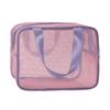 Ins Simple Color Dopamina Bolsa Tofu Malla de Gran Capacidad Bolsa Cosmética de Viaje Colorida Portátil Bolsa Cosmética de Malla