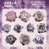 Adesivos de História Retrô Série Tecido Tie-Dye Conjunto de Materiais de Decoração para Diário Temático Tie-Dye Conjunto de 10 Peças em 6 Designs