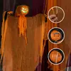Calabaza de Amazon Fantasma Colgante Decoración Festival de Fantasmas de Halloween Calabaza Giratoria Sonido Brillante Se Puede Ensartar Fantasma Colgante de Terror