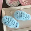Nuevo Colgante de Pez de Felpa Azul para Otoño e Invierno Llavero Decoración para Mochila Muñeca Creativa Regalo Venta al por Mayor