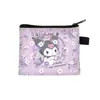 Nova Carteira de Moedas Desenho Animado Kuromi da Sanrio Moda Infantil Pequena Bolsa de Dinheiro Meninos e Meninas do Ensino Fundamental Bolsa de Armazenamento Fofa