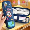 Nova Bolsa de Papelaria Estojo de Lápis de Nicho Estojo de Lápis Infantil de Grande Capacidade Desenho Animado Caixa de Papelaria para Aluno do Ensino Fundamental Bolsa de Lápis de Alto Valor