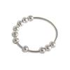 Anillo de Bola Giratorio Nuevo Transfronterizo de Acero Inoxidable Amazon para Ansiedad Descompresión Anillo Creativo Personalizado para Mujeres