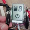 Fornecimento de longo prazo de produtos eletrônicos controlador de energia da bateria tela LCD fundo azul Tela digital branca