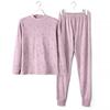 Ropa de algodón de cuello alto para mujeres de mediana edad y ancianas y pantalones de otoño, jersey cálido ajustado para madre otoño e invierno