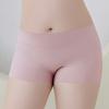 Bóxer de seda de hielo sin dejar rastro para mujer, pantalones de seguridad de cintura media, elástico, transpirable, antiluz, ropa interior de cuatro esquinas para niñas