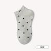 Meias de Bolinhas Onduladas em Cores Contrastantes Femininas Primavera e Verão Moda Ins Absorventes de Umidade Finas Meias Curtas Moda Ins Estilo Universitário Meias Invisíveis