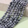 Cuentas Sueltas de Piedra Natural de Alta Calidad, Cuentas Redondas de Piedra Copo de Nieve, Accesorios Hechos a Mano para DIY, Accesorios Esenciales para Pulseras para Manualidades Hechas a Mano