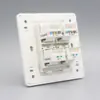Placa de panel de 86 tipos con cuatro puertos de red, 2 puertos RJ45 para cable de red de computadora más 2 módulos de voz telefónica CAT3