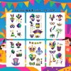 Pegatinas de Tatuaje Coloridas Temáticas de Vacaciones para St. Carnaval de Patrick, Reuniones de Fiesta Multielemento, Atmósfera Llamativa y Llena de Ambiente~