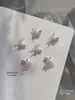 Nuevos Rhinestones para Uñas Qiansi Mengdie Zirconio Acabados 3D Doble Capa Ala Fina Ala de Mariposa Decoración de Rhinestone para Uñas Venta al por Mayor