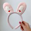 Nuevo estilo de diadema de pelo de capibara de peluche para mujer, bonita diadema con mascarilla de maquillaje para lavarse la cara, accesorios para el cabello de capibara de dibujos animados