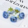Flores Artificiales Estilo Europeo Mini Brotes de Té Cabezas de Flor Accesorios DIY Hecho a Mano Material de Flor de Seda Tocado Pasador Flor Decorativa