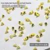 100 Piezas Wholesale Remaches Metálicos Semiredondos Accesorios para Uñas Base Plana Hemisferio Sólido Cuentas de Acero Color Dorado y Plateado Decoraciones