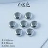 Fecho de dois furos, acessório de fivela crescente com alta retenção de cor, fio de fixação de contas, conector e fecho final para colar e pulseira DIY feitos à mão