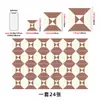 Azulejos de pared retro con patrón étnico de diamantes, impermeables y adecuados para la renovación del baño, azulejos de PVC autoadhesivos para uso en la cocina, pegatinas decorativas resistentes al aceite