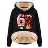 Sudadera con Capucha y Cordón de Manga Larga Holgada Casual de Gran Tamaño para Otoño e Invierno, Composito de Imitación de Algodón, Lana de Cordero, Hombro Caído