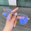 Novos Óculos Antirradiação e Antiazul TR90 Famosos na Internet Armação Grande Feminino Estilo Coreano Fashion Óculos para Miopia Masculino Óculos Planos