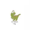 Accesorios de Aleación de Dinosaurio Huevos de Dinosaurio de Dibujos Animados Lindo Tyrannosaurus Rex Animal Colgante de Aleación de Zinc Llavero
