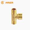 Conector de Cobre Tipo T de Tres Vías, Rosca Interna y Externa de 4 Puntos, Totalmente de Cobre, Conector de Cobre con Rosca Interna, Conector de Cobre con Rosca Externa, Accesorios de Tubería de Tres Vías de Diámetro Igual y Diámetro Desigual
