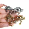 Broche Hueco de Caballo del Zodiaco para Mujer, Gama Alta, Lujo Accesible, Solapa de Ropa Prensada, Hebilla de Cintura Anti-Exposición, Broche de Joyería