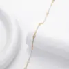 Pulseira de Prata de Lei S925 Cravejada com Zircônia para Mulheres, Corrente Fina Bolha Estrelada, Corrente de Ajuste na Ponta, Estilo Versátil de Luxo Leve, Em Estoque