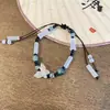 Pulseira Borboleta Super Fada ins Nicho Pulseira Borboleta de Prata para Melhores Amigas Presentes de Alto Valor com Flores e Contas de Vidro Colorido