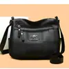 Nova Bolsa Feminina Retrô, Multicamadas, Bolsa de Luxo para Mulheres de Meia-Idade, Bolsa de Mamãe da Moda, Bolsa de Ombro em PU, Grande Capacidade