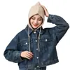 Sombrero Falso Wei Yi Desmontable Compra Individual Ropa de Algodón Chaqueta de Plumas con Capucha Lana Color Sólido Sombrero Unisex Cálido