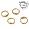 Aço Inoxidável 304 Galvanizado Estrutura Lisa Anel Liso Conector Pulseira Colar Joias Acessórios para Miçangas DIY Feito à Mão