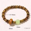Jingdong joyería sándalo verde bambú Jade cuentas de la suerte anillo de correr pulsera estilo étnico vintage joyería para hombres y mujeres venta al por mayor