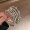 Pulsera Abierta de Doble Capa Flor de Circonita Francesa, Lujo Ligero, Gama Alta, Pulsera Exquisita, Moda Diaria, Pulsera Versátil para Mujer